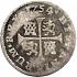 Reverse thumbnail for 1/2 Real from 1754JB