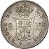 Reverse thumbnail for 2 Reales from Spain