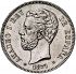 Obverse thumbnail for 5 Pesetas from Spain