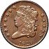 Obverse thumbnail for 1828 US 1/2 ct. minted in Philadelphia