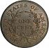 Reverse thumbnail for 1796 US 1 ct. minted in Philadelphia