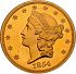 Obverse thumbnail for 1854S US 20 $