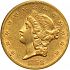 Obverse thumbnail for 1858S US 20 $