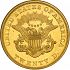 Reverse thumbnail for 1851 US 20 $