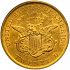 Reverse thumbnail for 1853 US 20 $