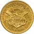 Reverse thumbnail for 1857 US 20 $