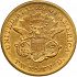 Reverse thumbnail for 1858S US 20 $