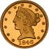 Obverse thumbnail for 1846 US 5 $ minted in Philadelphia