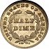 Reverse thumbnail for 1837 US 5 ct.