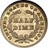 Reverse thumbnail for 1837 US 5 ct.