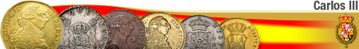 1/2 Real coin from 1772V Spain