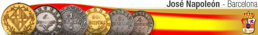 Spain coins from 1808-13  -  JOSE NAPOLEON - Barcelona