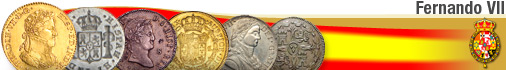 Spain coins from 1808-33  -  FERNANDO VII