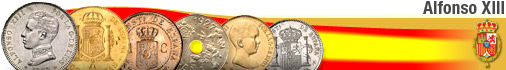 5 Pesetas coin from 1888 / 88 Spain
