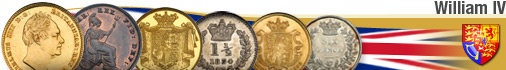 Halfpenny coin from 1837 United kingdom