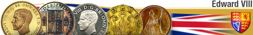 United kingdom coins from 1936-37 - Edward VIII