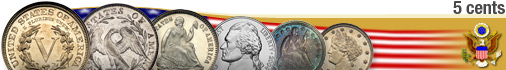 5 ct. coin from 1866 United states