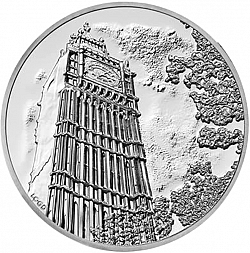 Large Reverse for £100 2015 coin