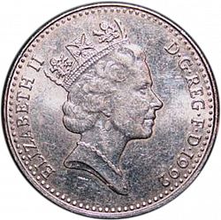 Large Obverse for 10p 1992 coin