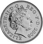Large Obverse for 10p 2008 coin