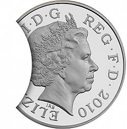 Large Obverse for 10p 2010 coin