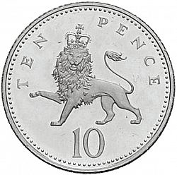 Large Reverse for 10p 2002 coin