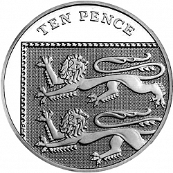 Large Reverse for 10p 2012 coin