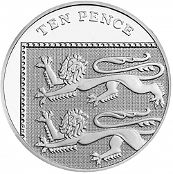 Large Reverse for 10p 2014 coin