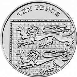 Large Reverse for 10p 2015 coin
