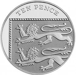 Large Reverse for 10p 2017 coin