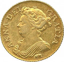 Large Obverse for Guinea 1709 coin