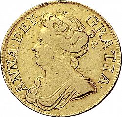 Large Obverse for Guinea 1711 coin