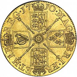 Large Reverse for Guinea 1710 coin