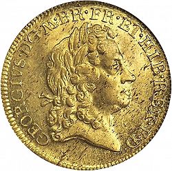 Large Obverse for Guinea 1715 coin