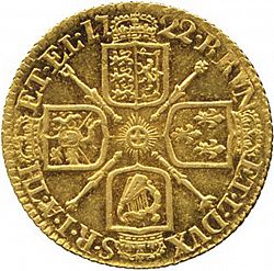 Large Reverse for Guinea 1722 coin