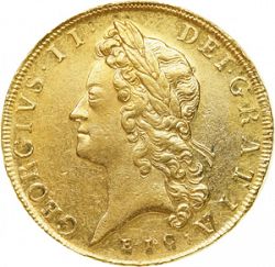 Large Obverse for Guinea 1729 coin
