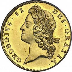 Large Obverse for Guinea 1729 coin