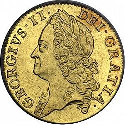 Large Obverse for Guinea 1746 coin