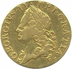 Large Obverse for Guinea 1753 coin