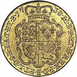 Large Reverse for Guinea 1738 coin