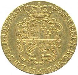 Large Reverse for Guinea 1753 coin