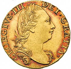 Large Obverse for Guinea 1782 coin
