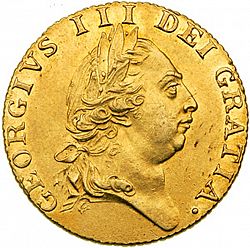 Large Obverse for Guinea 1787 coin