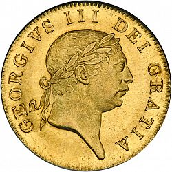 Large Obverse for Guinea 1813 coin