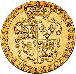 Large Reverse for Guinea 1782 coin