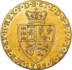 Large Reverse for Guinea 1787 coin