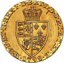 Large Reverse for Guinea 1798 coin