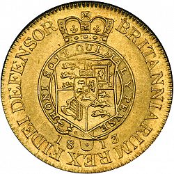 Large Reverse for Guinea 1813 coin