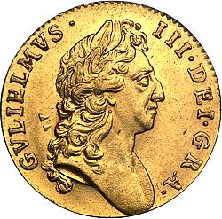 Large Obverse for Guinea 1695 coin
