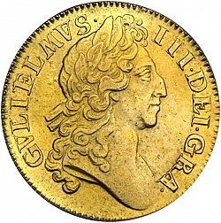 Large Obverse for Guinea 1701 coin